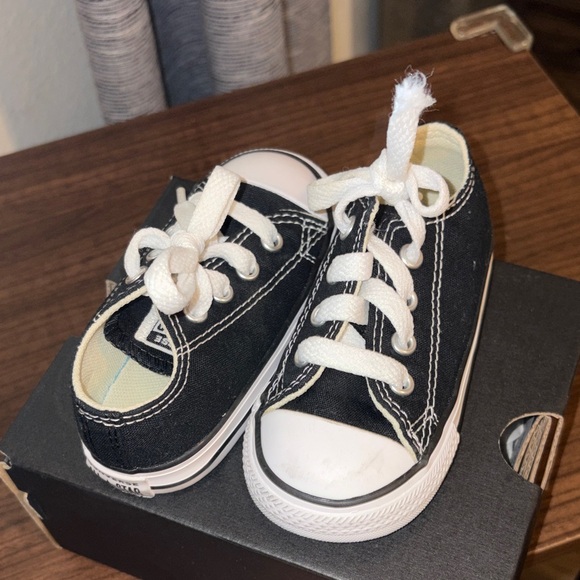 Converse Kids Black and White Sneakers - Picture 4 of 4